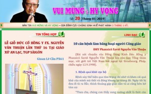 Bản tin Vui Mừng & Hy Vọng số 20