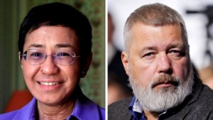 Nhà báo Philippines và Nga được Nobel Hòa bình, nhấn mạnh tự do