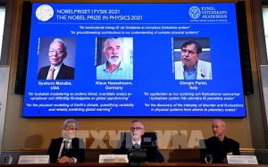 Giải Nobel Vật lý 2021 được trao cho 3 nhà khoa học Mỹ, Đức, Ý