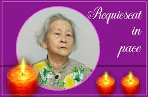 Cụ Bà Matta Nguyễn Thị Phong đã được Chúa gọi về