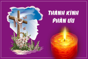 Thành kính phân ưu và hiệp thông cầu nguyện