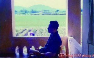 Đức Hồng y Fx. Nguyễn Văn Thuận và chị nữ công nhân vệ sinh trong trại tù Phú Khánh