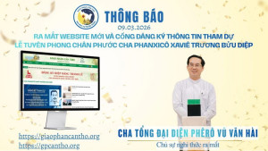 Theo dõi Lễ Tuyên phong Chân phước Cha Phanxicô Xaviê Trương Bửu Diệp qua các kênh truyền thông chính thức của Giáo phận Cần Thơ