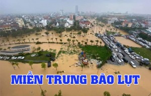 Ủng hộ Miền Trung bị bão lụt